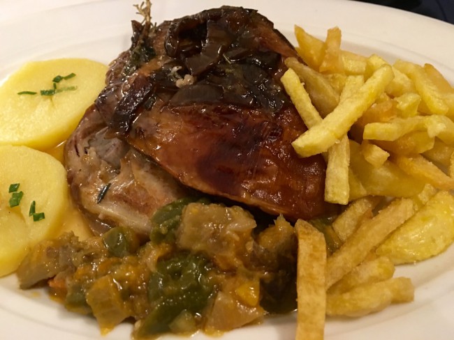 Plato de cordero, restaurante tabula calda, Merida