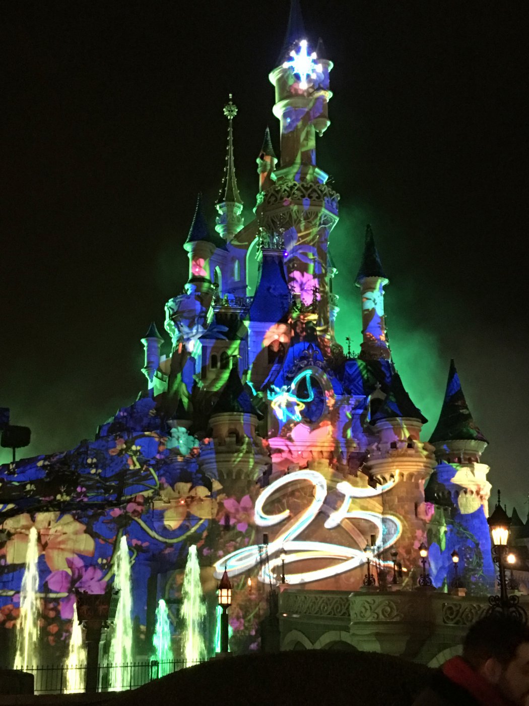 Disneyland paris castillo de la bella durmiente iluminations